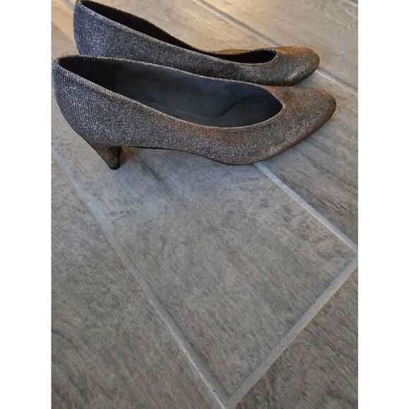 Stuart Weitzman Chicpump Pyrite Nocturn Gray Iridescent Sparkle Size‎ 9.5 N - Picture 3 of 9